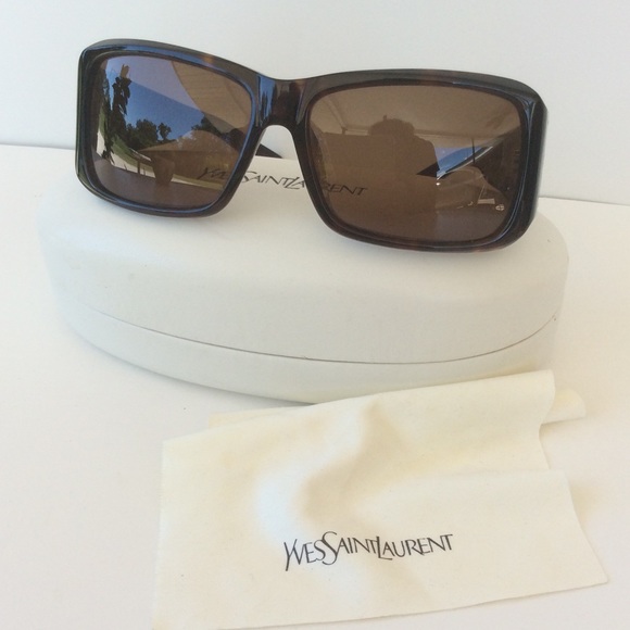 YSL Tortoise Shell Havana Brown Sunglasses… Yves St Laurent - Picture 2 of 11